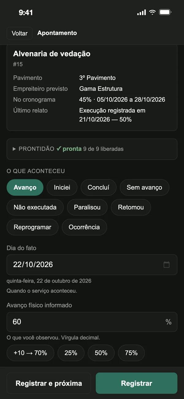 Apontamento — obra fictícia
